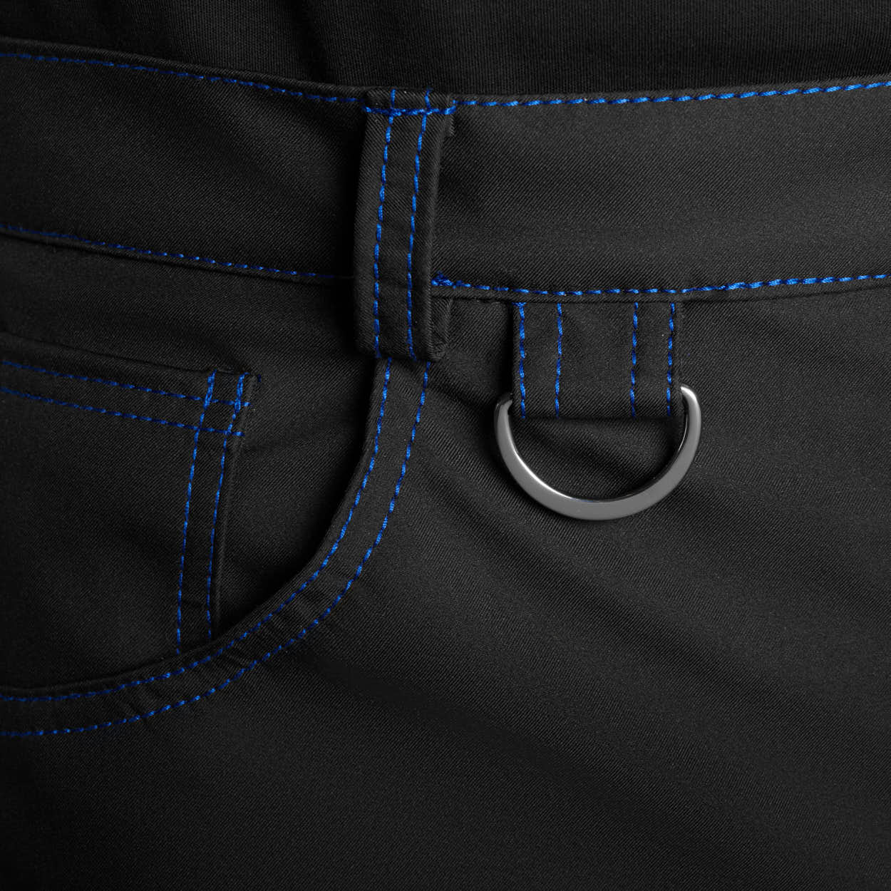 Blue Seams Nylon Trousers