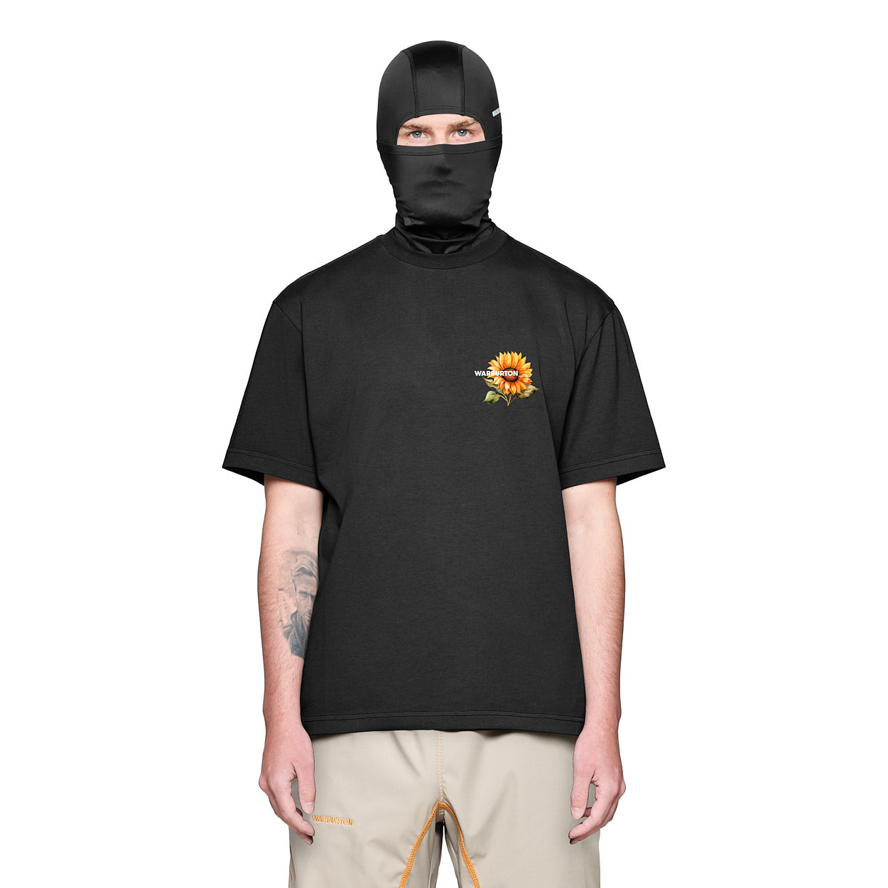 Flowers Black T-Shirt