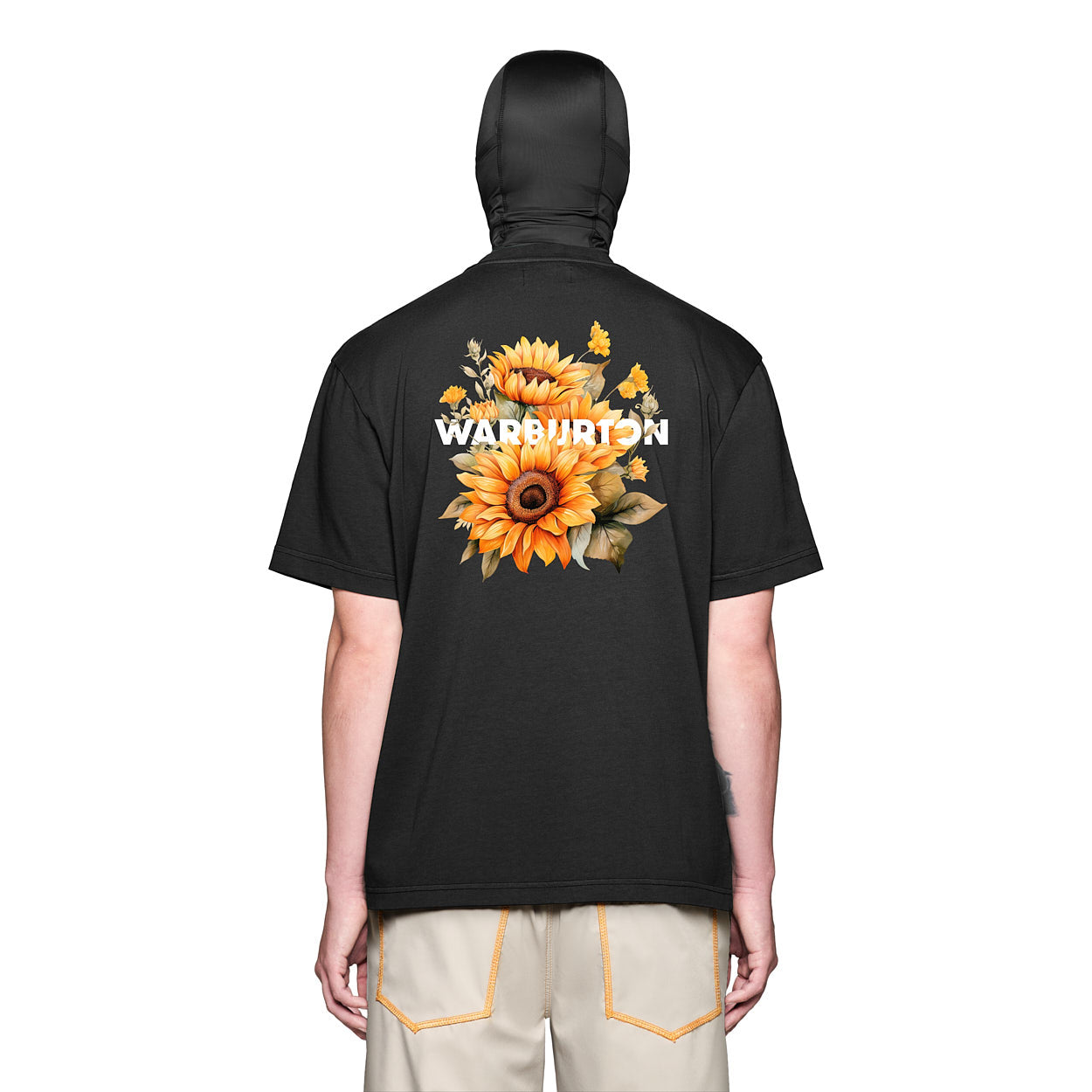 Flowers Black T-Shirt
