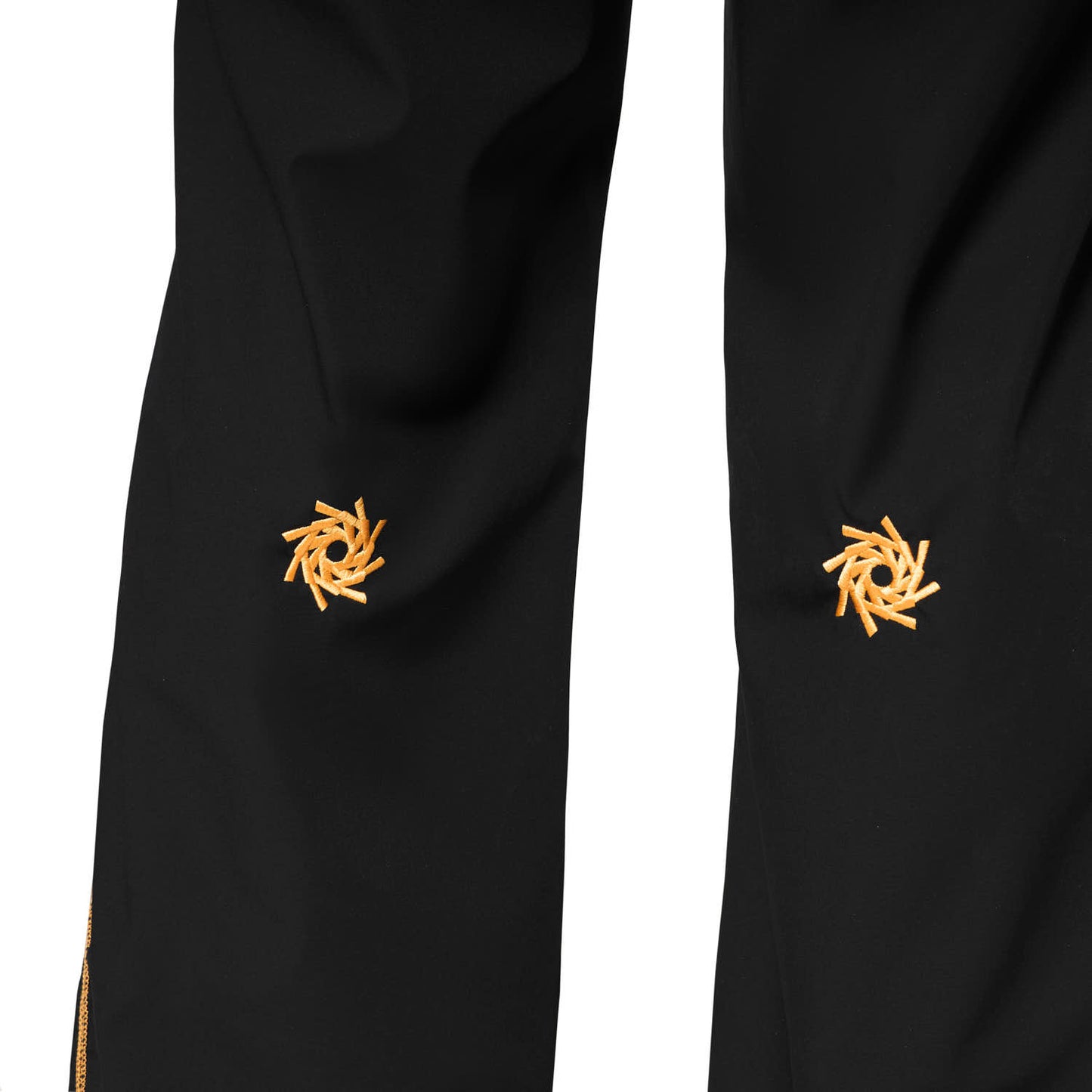 Overlocked Black Trousers