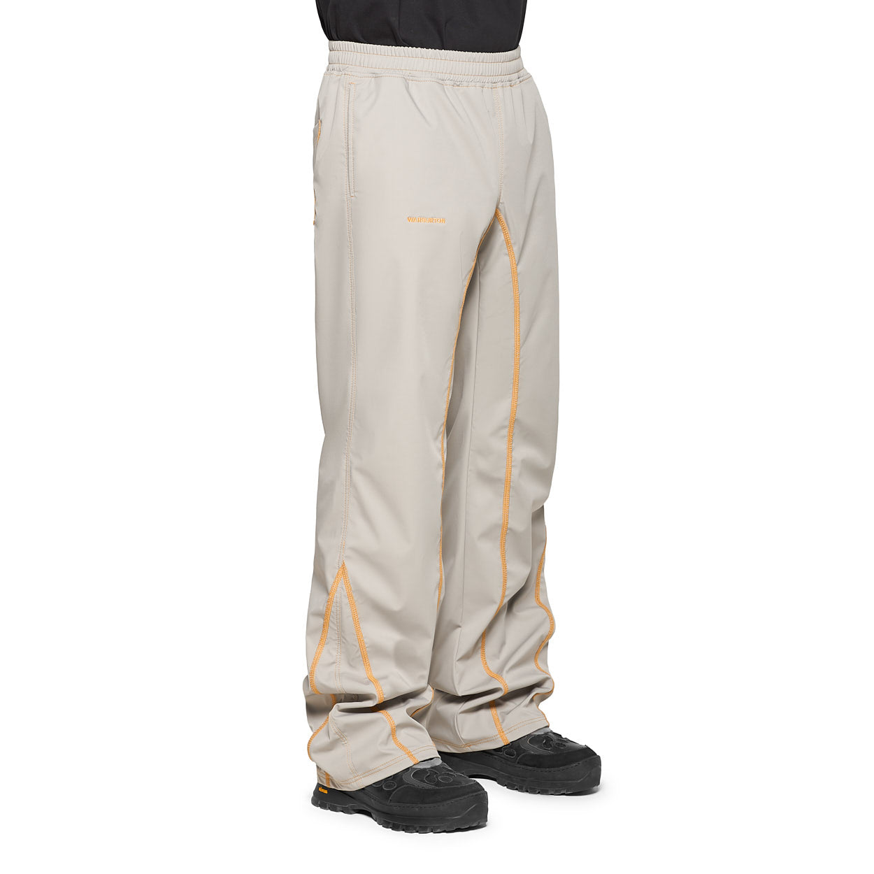 Pantalón Gris Overlocked