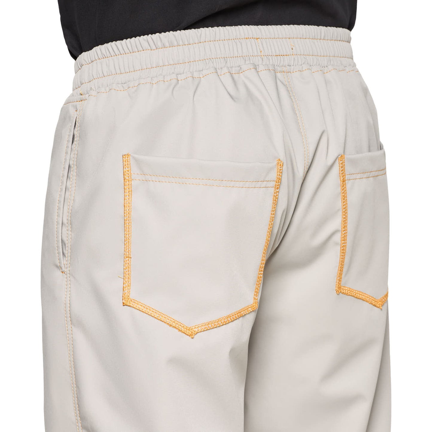 Pantalón Gris Overlocked