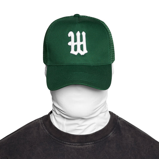 W Green Trucker Hat