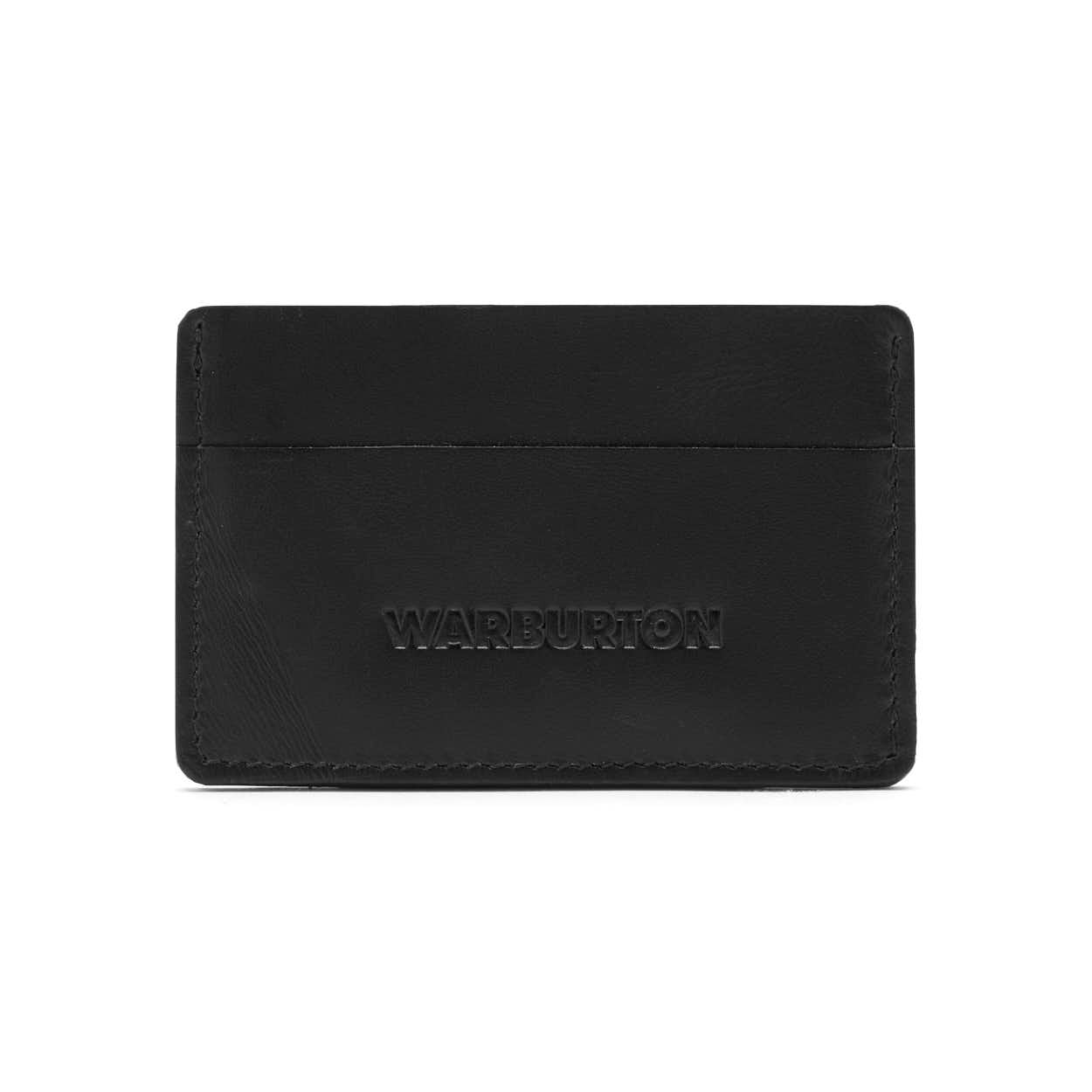 Black Leather Card Holder
