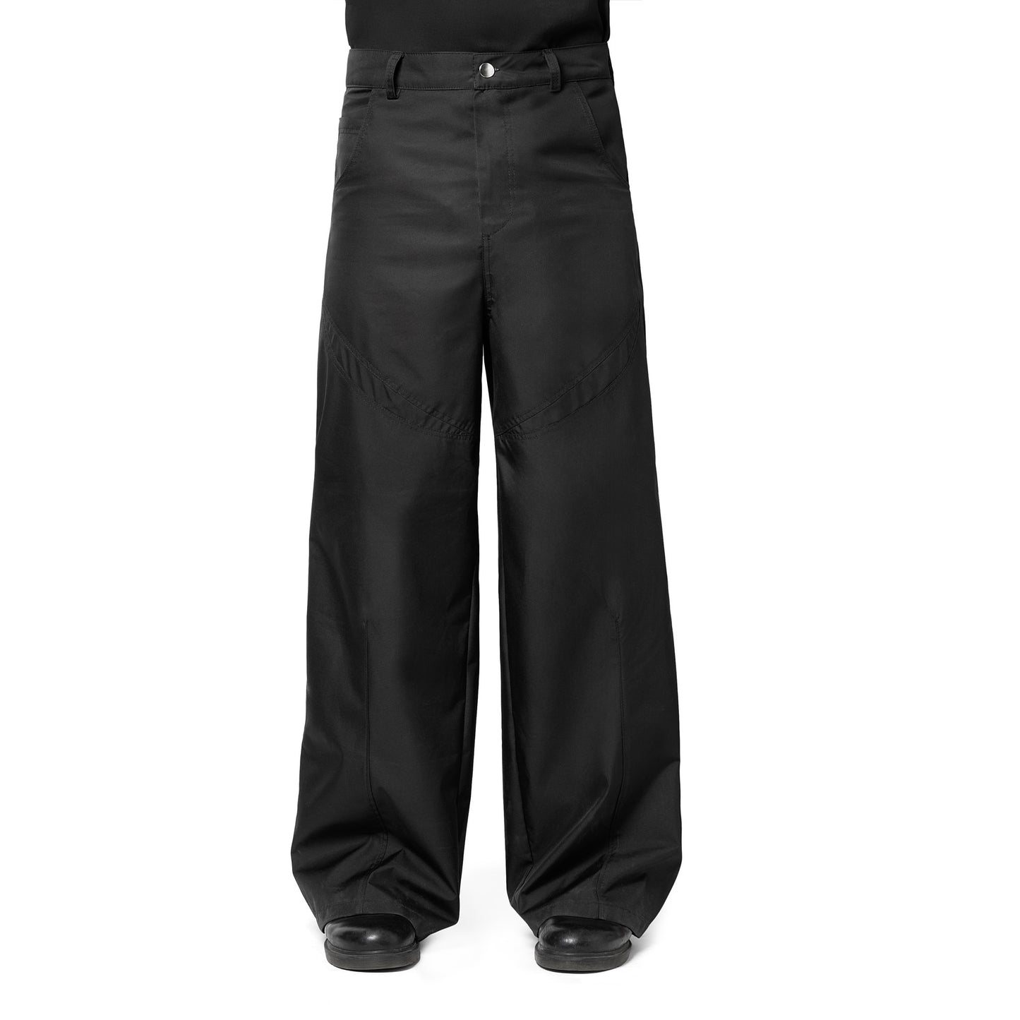 Black Nylon Trousers