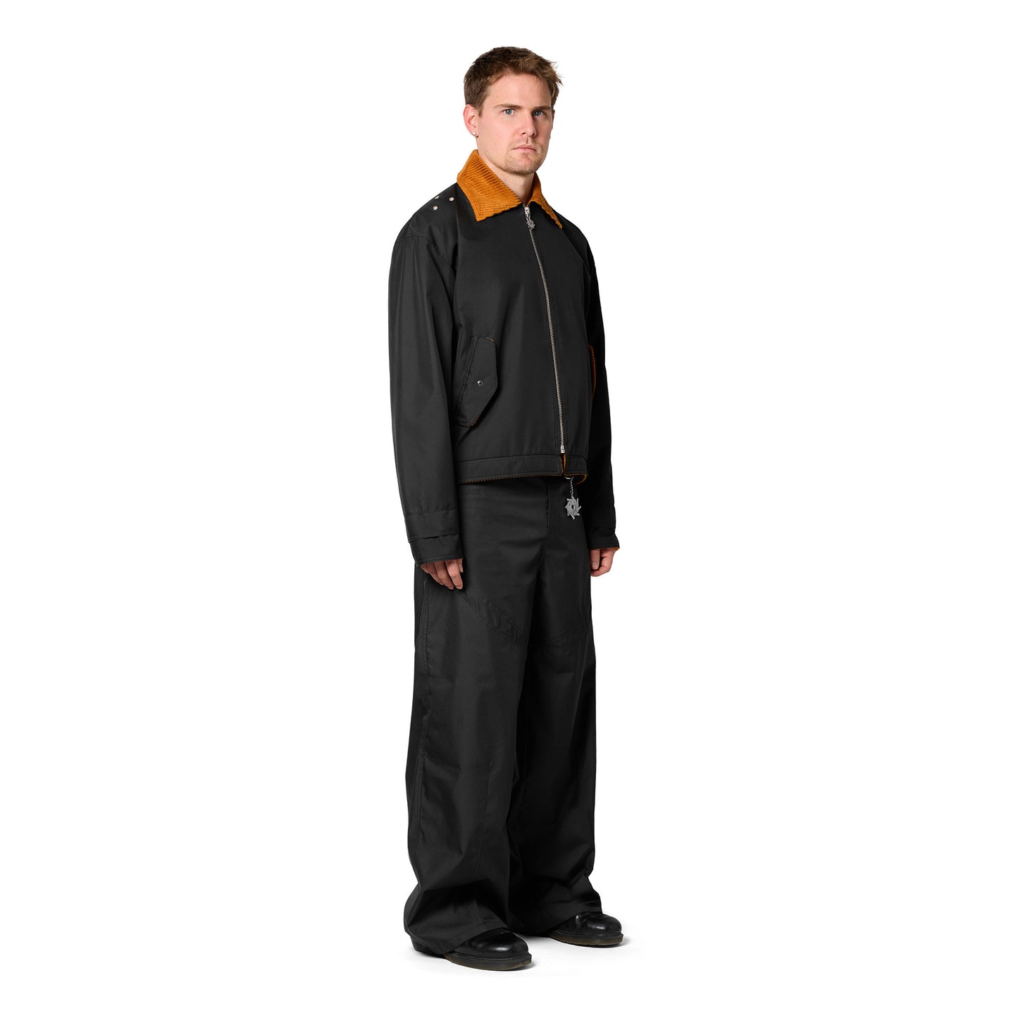 Black Nylon Trousers