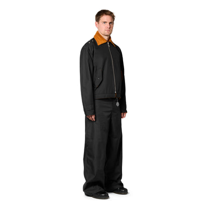 Black Nylon Trousers