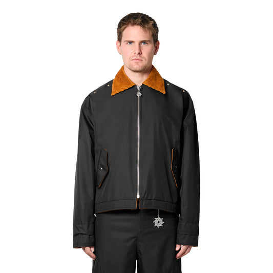 Black Workwear Nylon Jacket