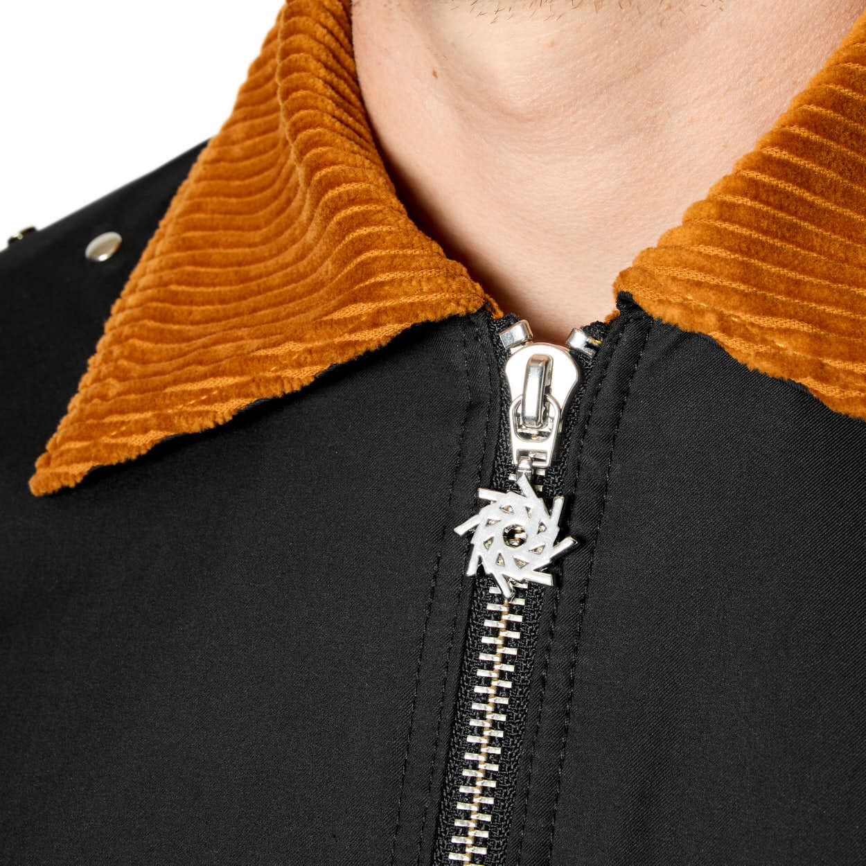 Black Workwear Nylon Jacket