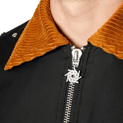 Black Workwear Nylon Jacket