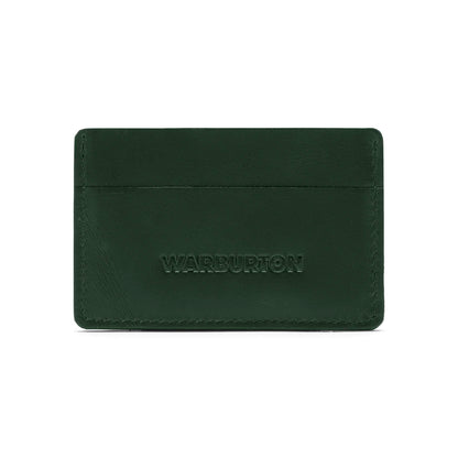 Green Leather Card Holder