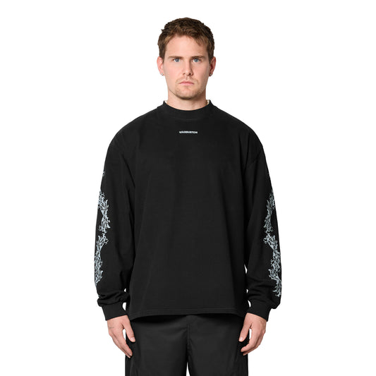 Pearls Black Long Sleeve