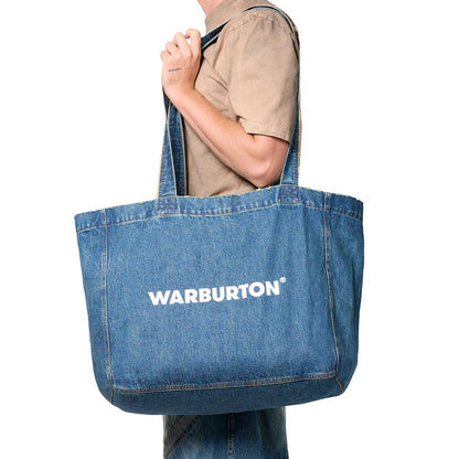 Faded Denim Tote Bag