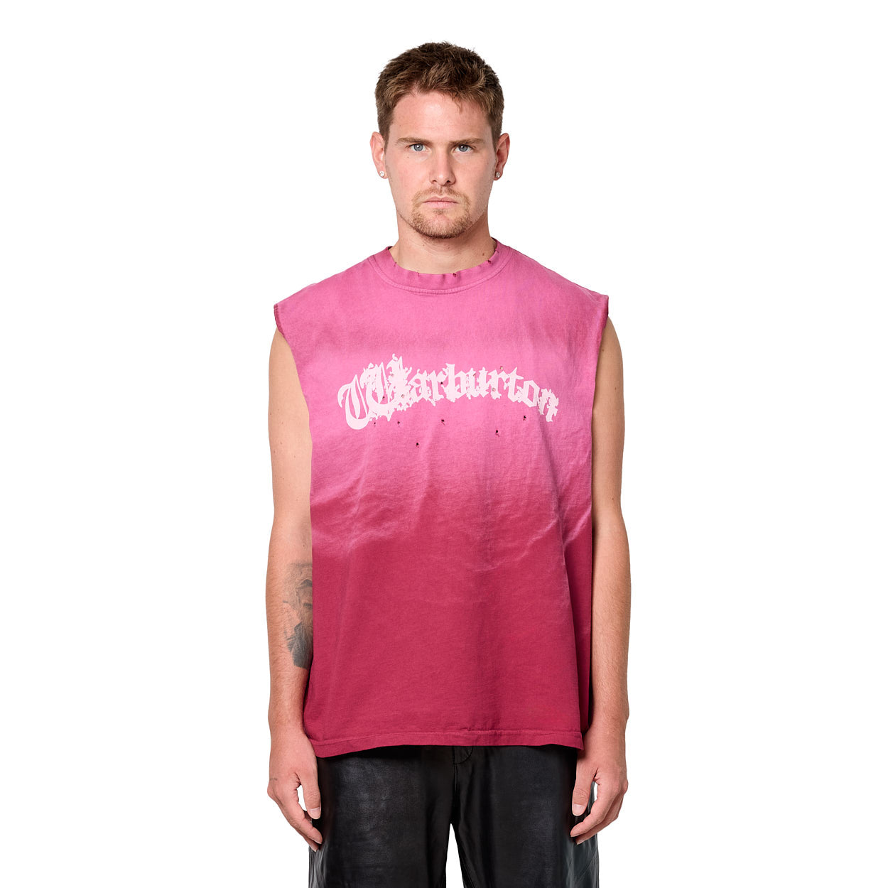 Gothic Red Sunfaded Tank Top