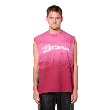 Gothic Red Sunfaded Tank Top