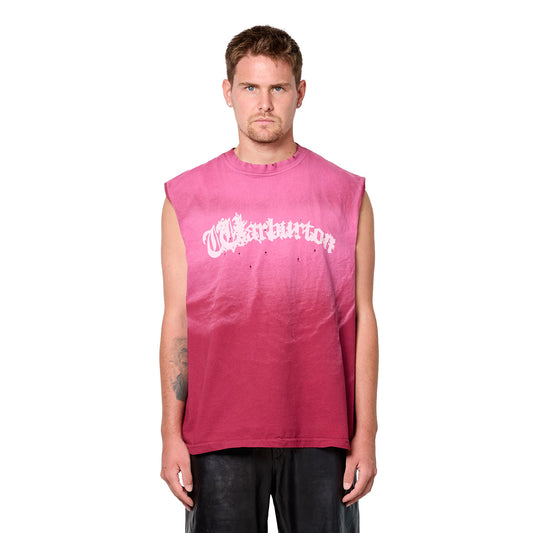 Gothic Red Sunfaded Tank Top