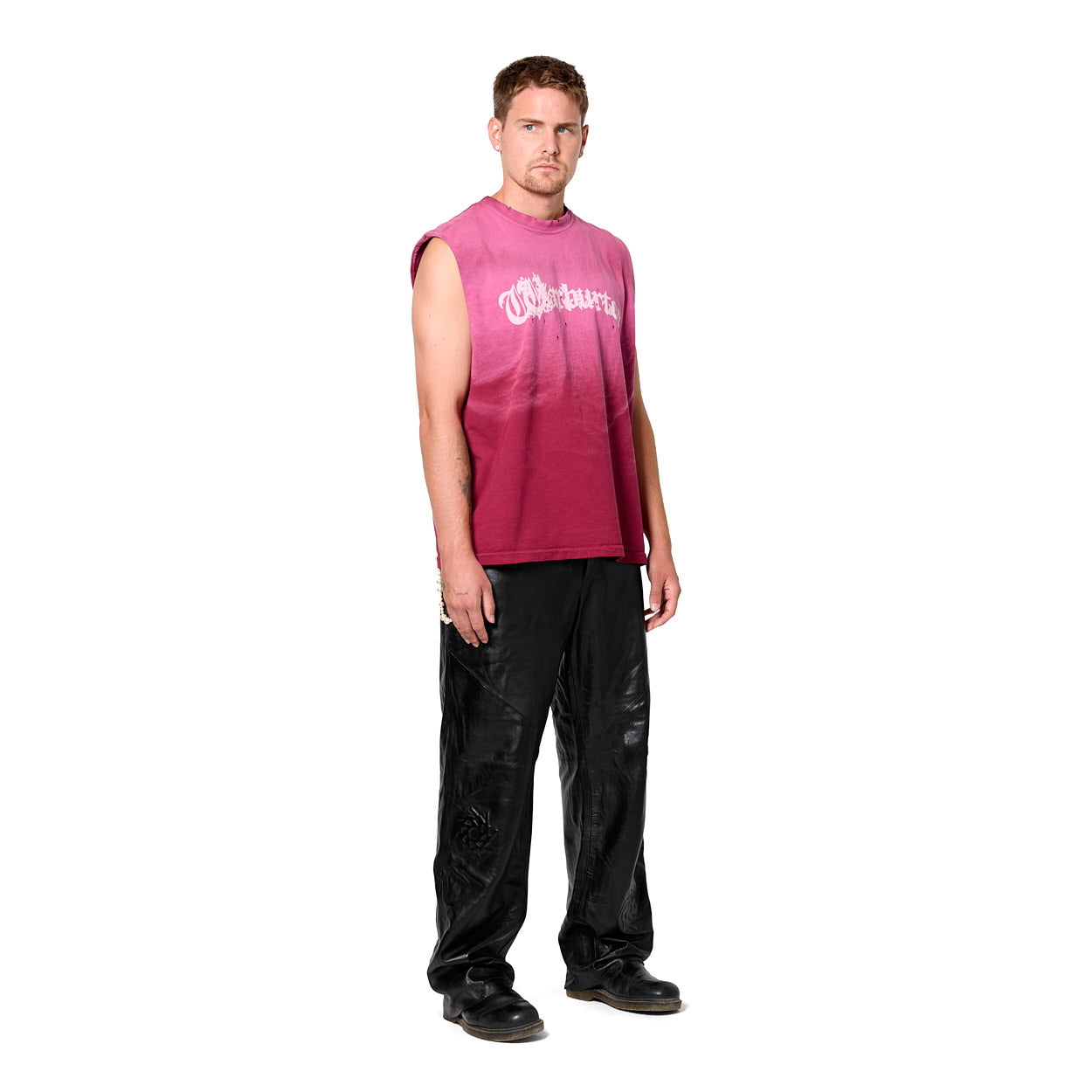 Gothic Red Sunfaded Tank Top