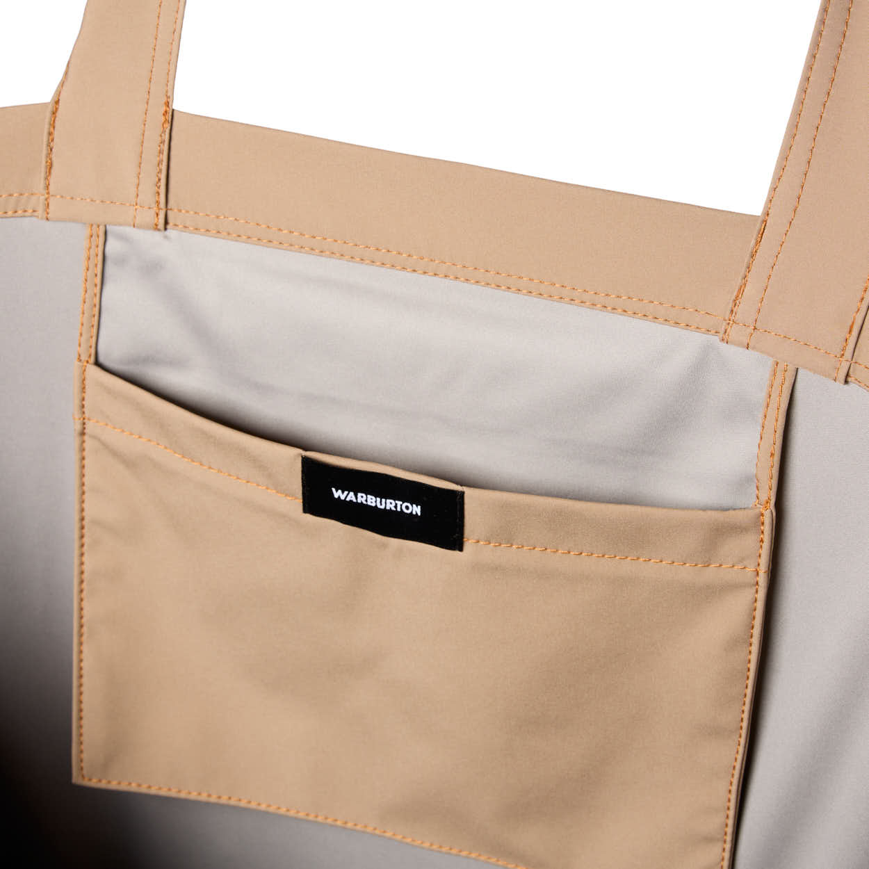 Beige Nylon Tote Bag