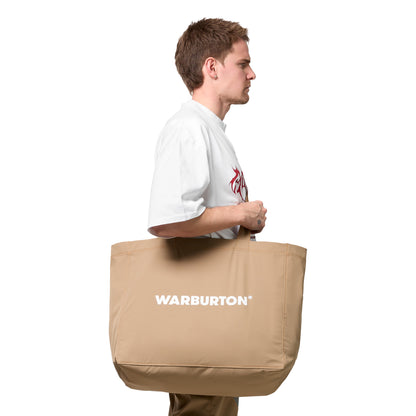 Beige Nylon Tote Bag