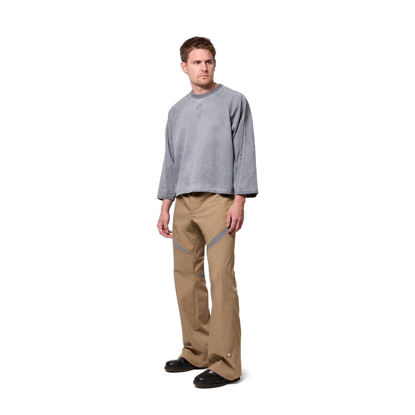 Faded Grey Raglan Long Sleeve