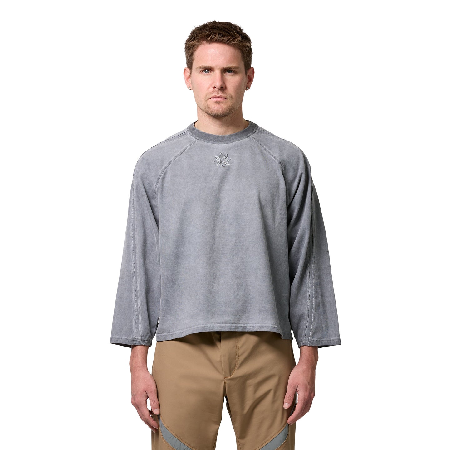 Faded Grey Raglan Long Sleeve