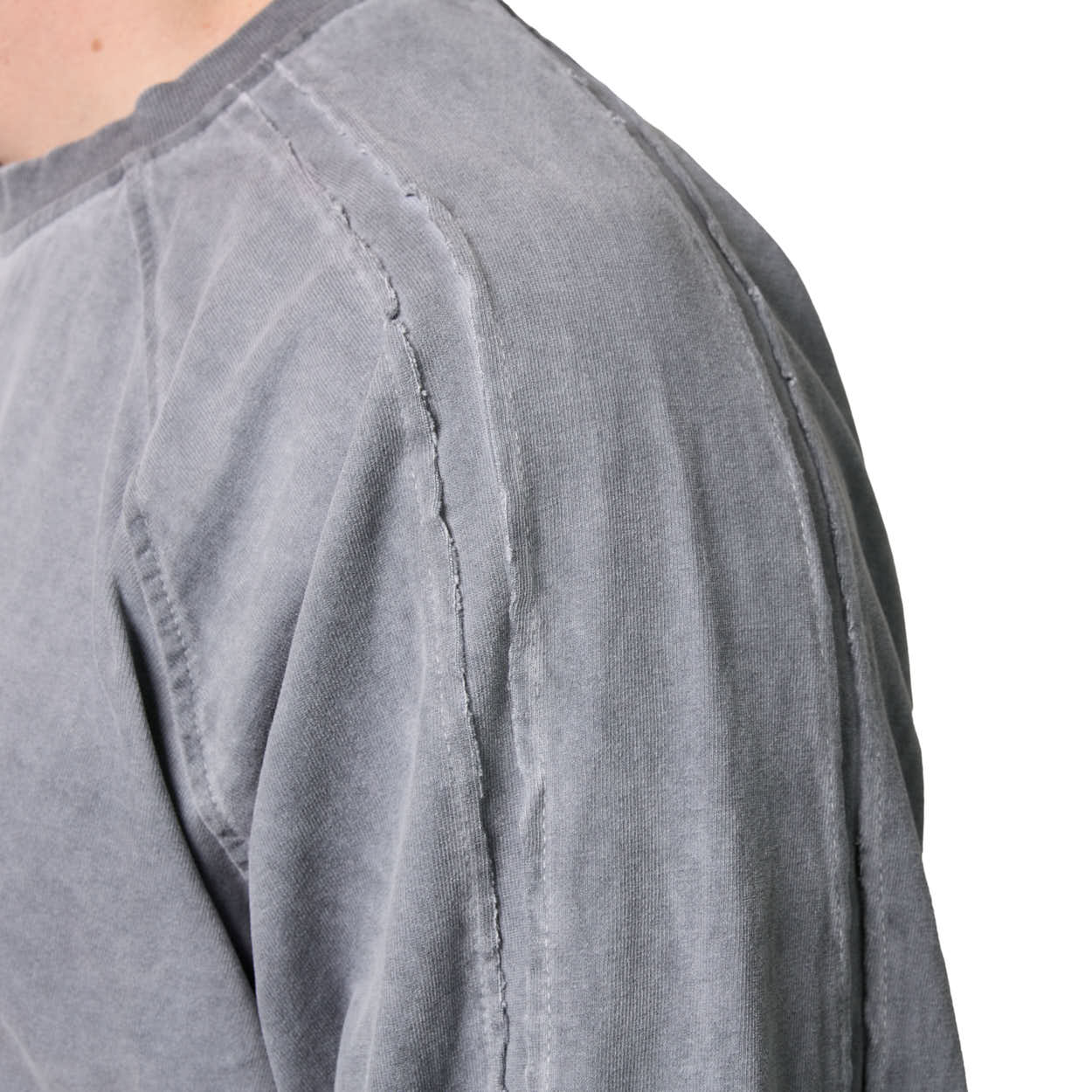 Faded Grey Raglan Long Sleeve
