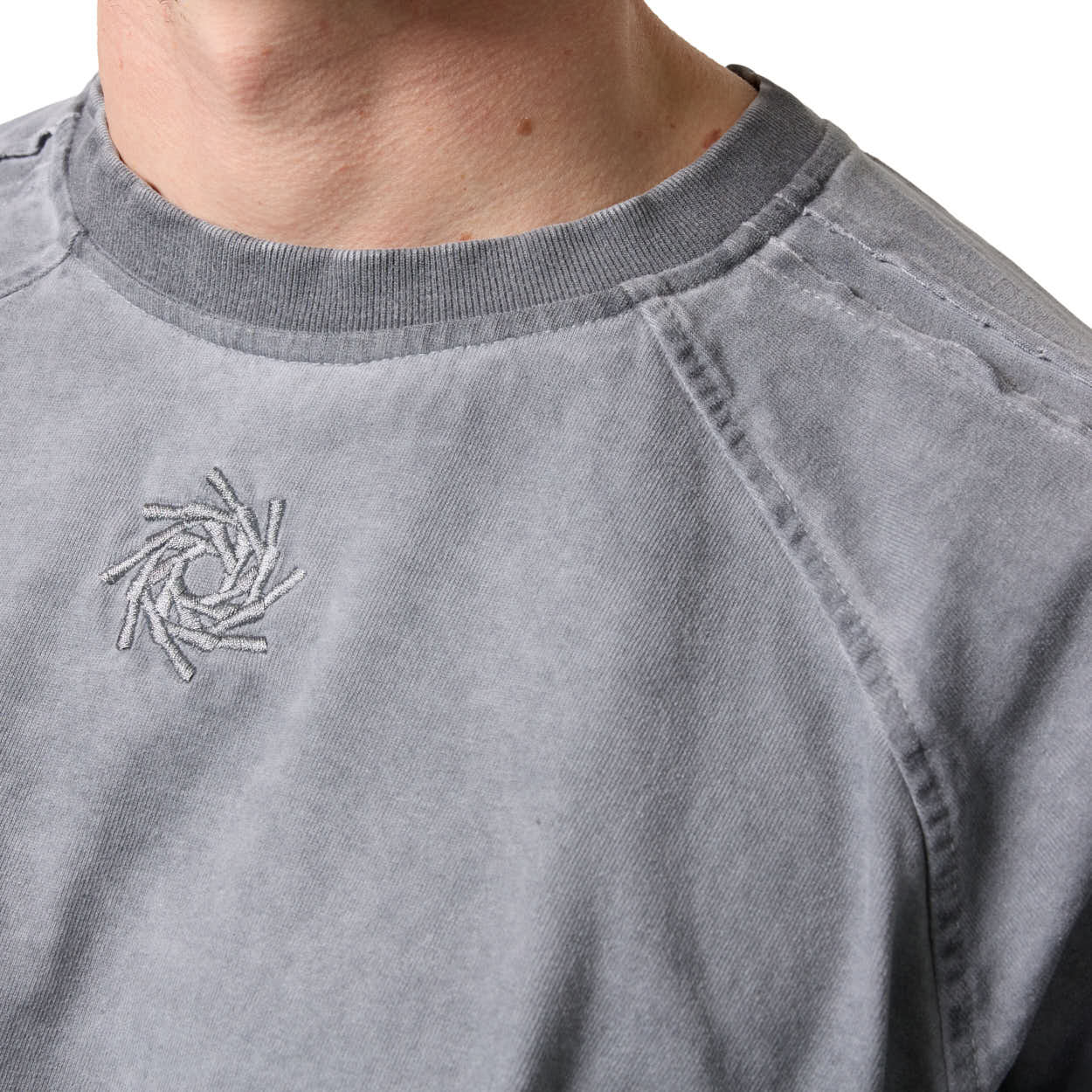 Faded Grey Raglan Long Sleeve