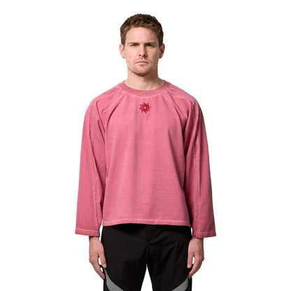 Faded Red Raglan Long Sleeve